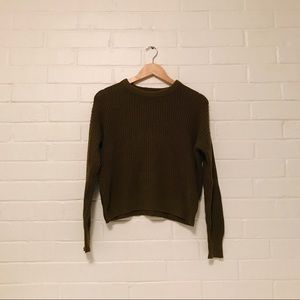 Olive Green Crewneck Sweater